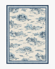 Provence Toile Delft Blue Rug