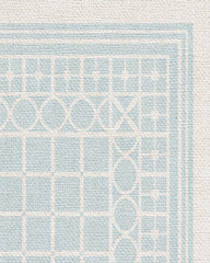 Palm Beach Powder Blue Flatwoven Rug by Gray Malin