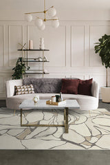 Aude Creme Flatwoven Rug by Nina Takesh