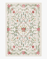 Deck the Halls Cream Multicolor Rug