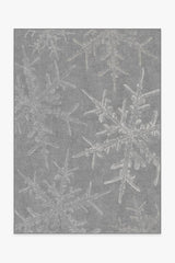 Snowflake Silver Flatwoven Rug