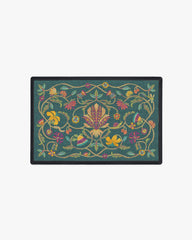 Tendril Teal Doormat by Iris Apfel