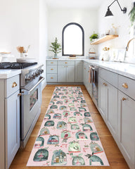 Snow Globes Pink Rug