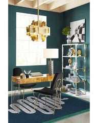 Venom Sapphire Flatwoven Rug by Jonathan Adler