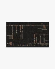 Nisa Ink Black Rug by Architectural Digest