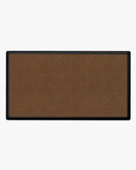 Looped Solid Dark Coir Large Doormat