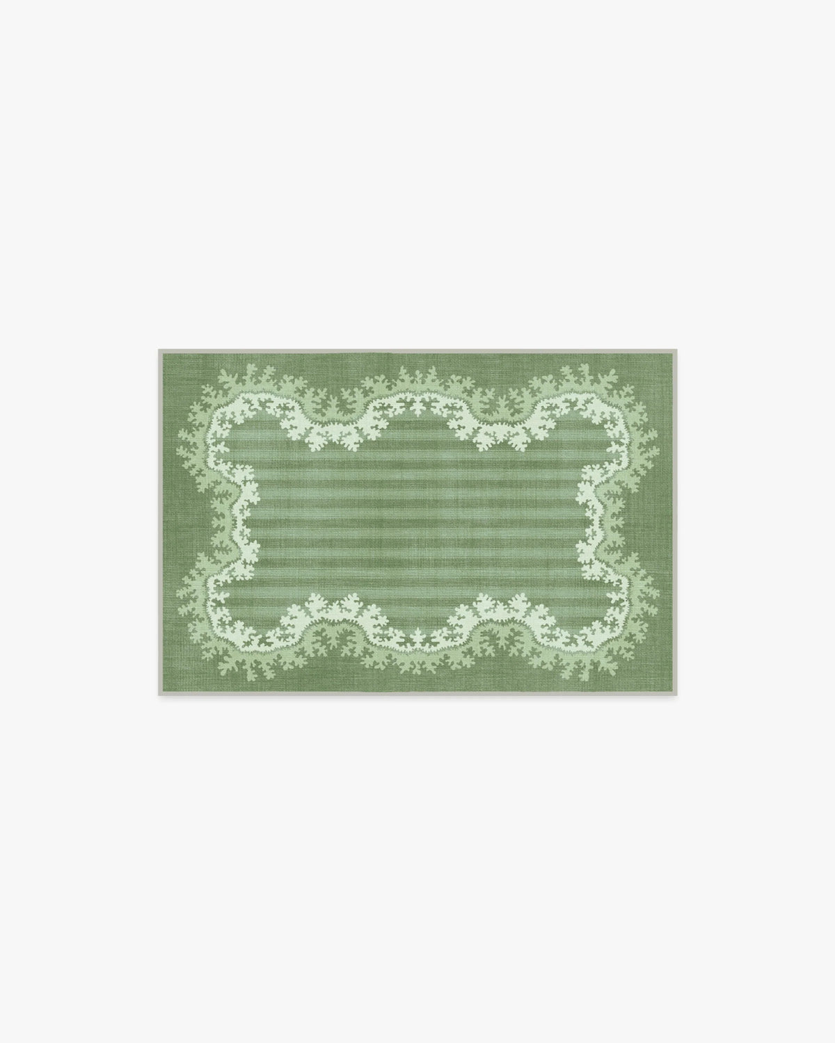 Oxbow Botanical Green Rug by Sanderson