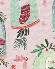 Snow Globes Pink Rug