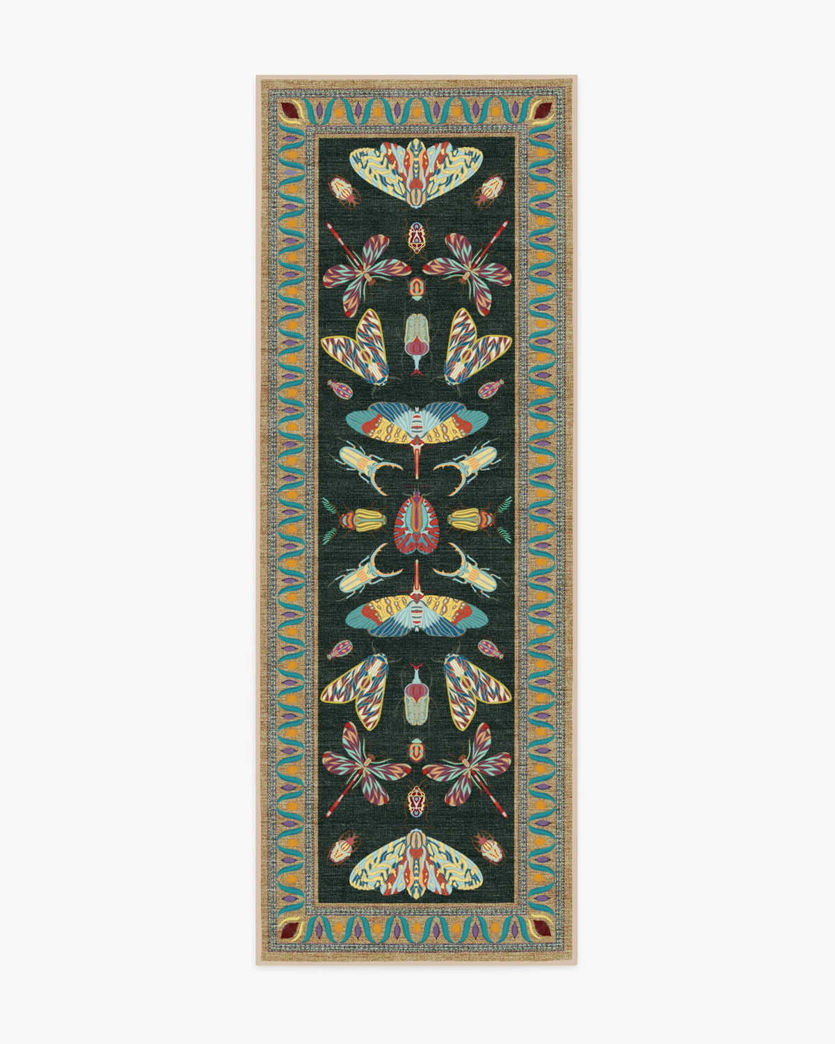 Flutterby Charcoal Rug by Iris Apfel