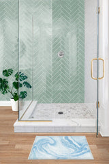 Oasis Blue Bath Mat