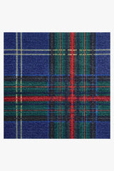 Winter Tartan Navy Doormat