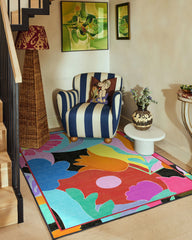 King's Road Multicolor Flatwoven Rug by RIXO