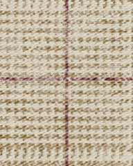 Glen Plaid Camel & Burgundy Rug