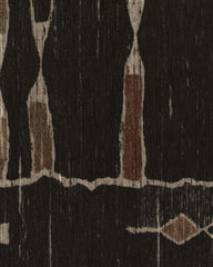 Nisa Ink Black Flatwoven Rug by Architectural Digest