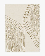 Seine Camel & Ivory Flatwoven Rug by Nina Takesh