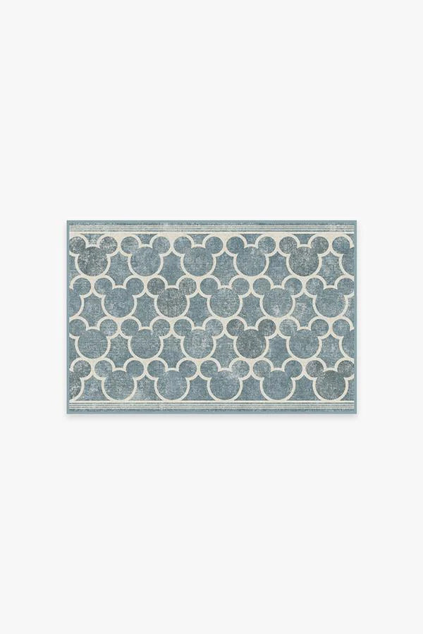 Mickey Trellis Slate Flatwoven Rug