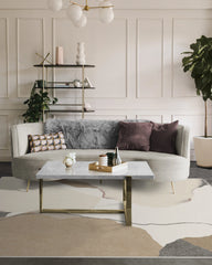 Loire Ivory Quartz Flatwoven Rug by Nina Takesh