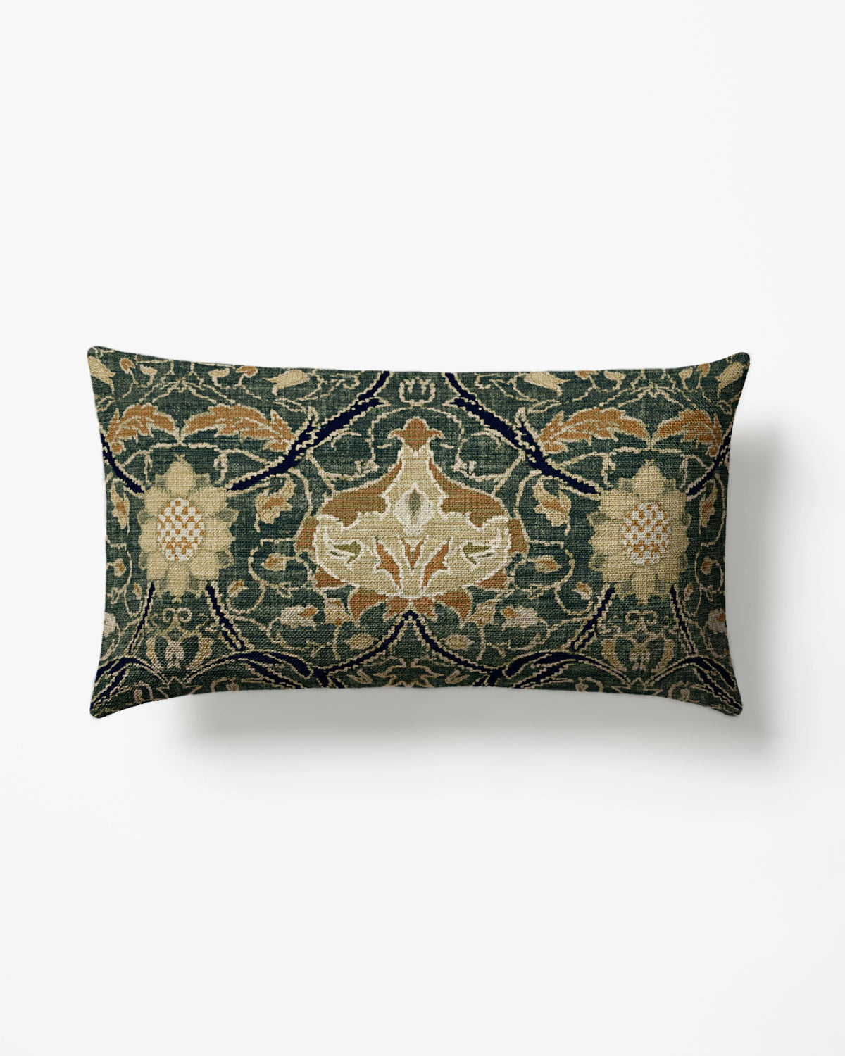 Montreal Charcoal Woven Lumbar Throw Pillow by Morris & Co.