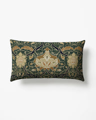 Montreal Charcoal Woven Lumbar Throw Pillow by Morris & Co.