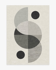 Villette Greyscale Flatwoven Rug by Nina Takesh
