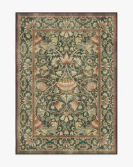 Lodden Soft Evergreen & Gold Rug by Morris & Co.