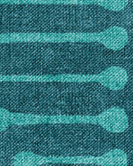 Inkdrop Blue & Teal Rug by Jonathan Adler