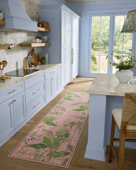 Palm House Rose Flatwoven Rug by Sanderson