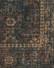 Ophelia Navy & Redwood Flatwoven Rug