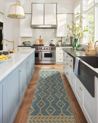 Newport Slate Blue Re-Jute Rug by Gray Malin