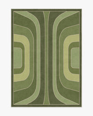 Paradox Green Rug by Jonathan Adler