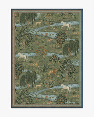Owl & Willow Green Rug by Morris & Co.