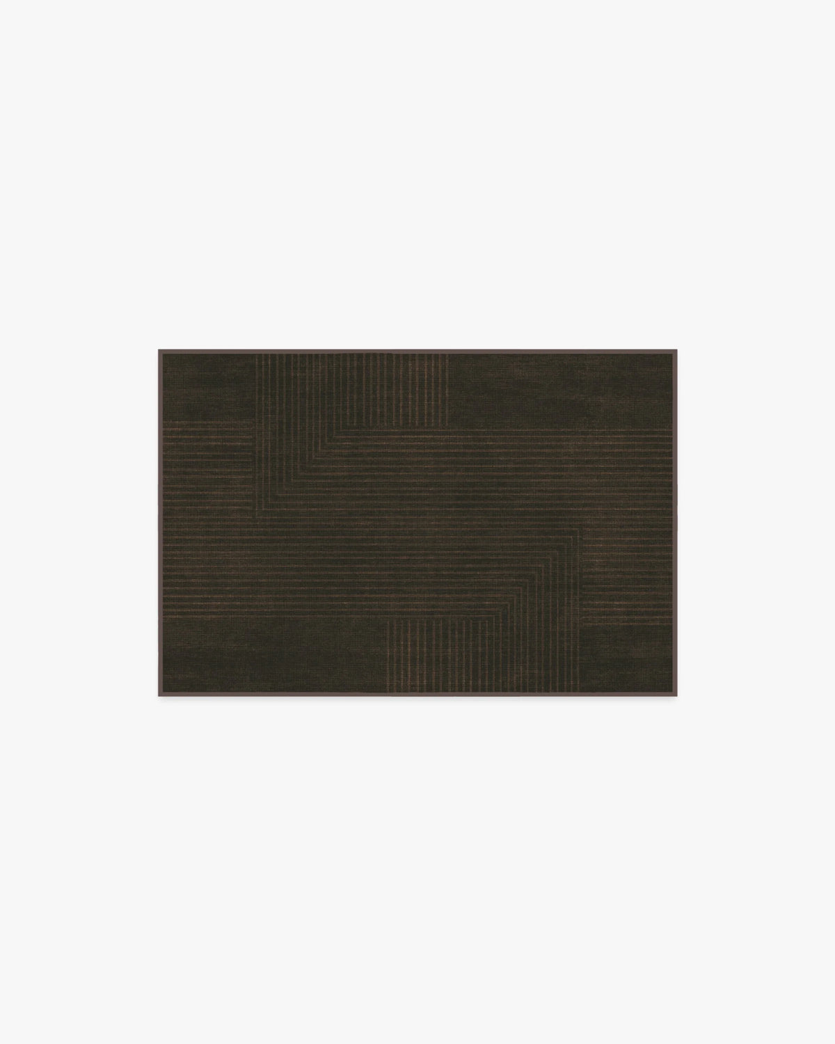 Bel Air Dark Chocolate Flatwoven Rug by The Hiltons
