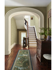 Owl & Willow Green Flatwoven Rug by Morris & Co.