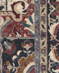 Hendesi Heriz Bordeaux Flatwoven Rug