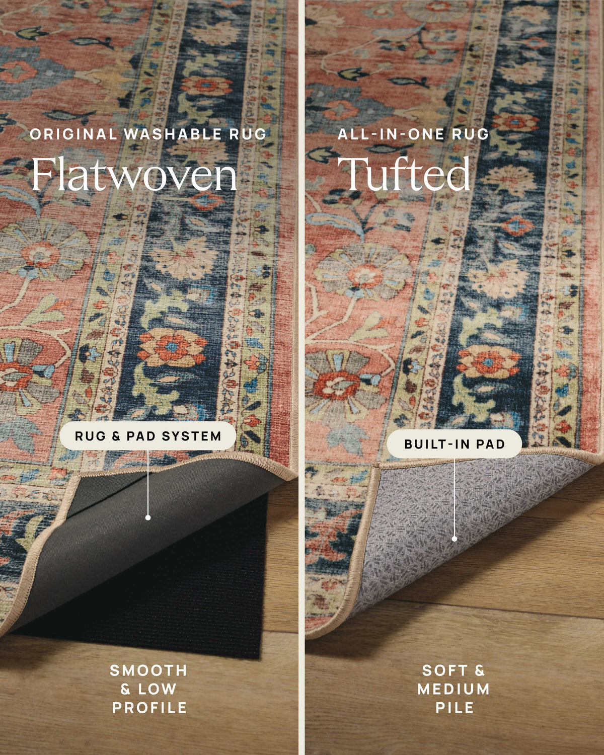 Avery Midnight Blue Rug by Architectural Digest