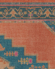 Sunset Bazaar Tropic Coral Flatwoven Rug by Matthew Williamson