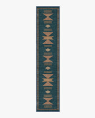 Lark Blue & Rose Rug