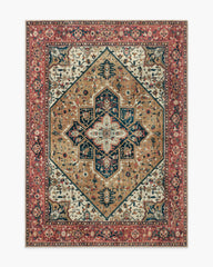 Santiago Camel & Scarlet Rug