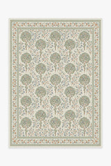 Kelmscott Tree Green Flatwoven Rug by Morris & Co.
