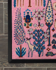 Julietta Pink Doormat by Anthropologie
