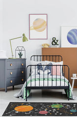 Outer Space Black Flatwoven Rug