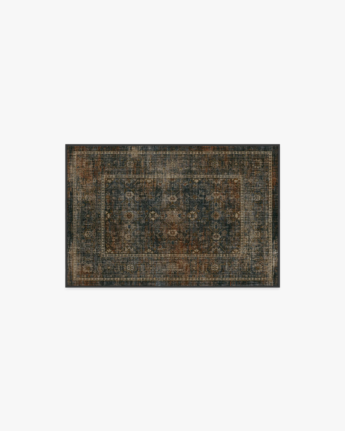 Ophelia Navy & Redwood Flatwoven Rug