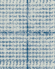 Glen Plaid Chambray & Navy Rug