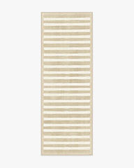Elin Stripe Latte Cream Rug by goop