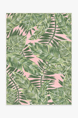 Filifera Palm Pink Outdoor Rug
