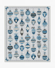Festive Garland Blue Flatwoven Rug