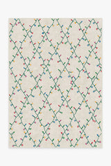 Holiday Lights Creme Flatwoven Rug