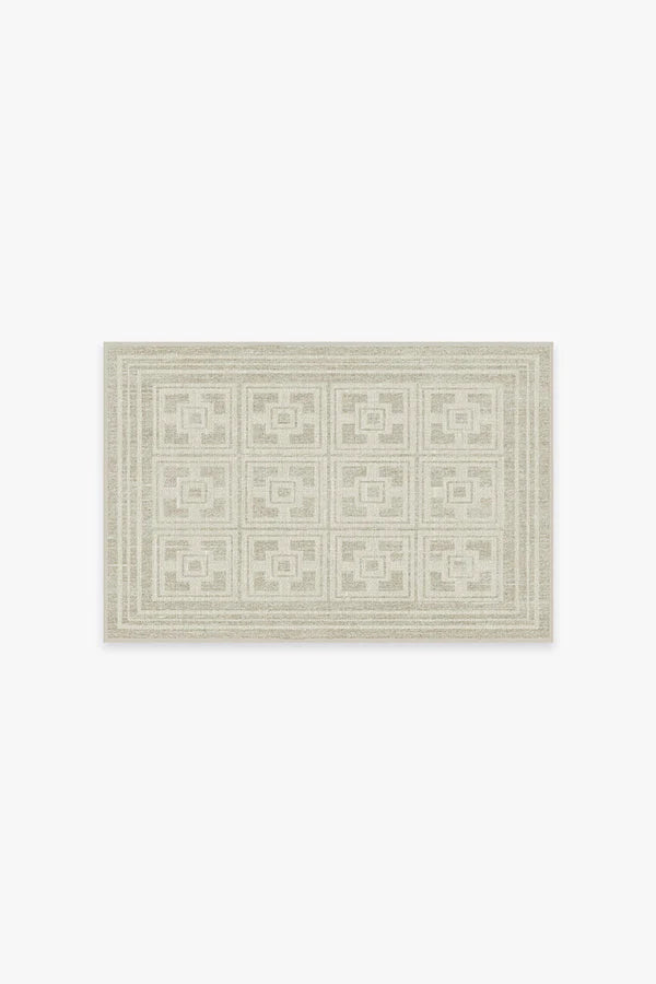 Palm Springs Ivory Stone Rug by Gray Malin