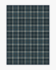 Dress Stewart Tartan Navy Flatwoven Rug