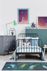 Dinosaurs in Space Flatwoven Rug
